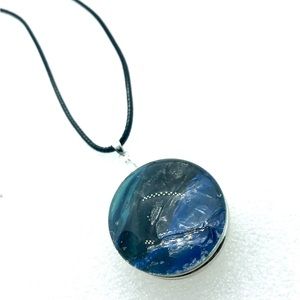 Statement Snap pendant with handmade 30mm snap SJ30 simple round StyleDot